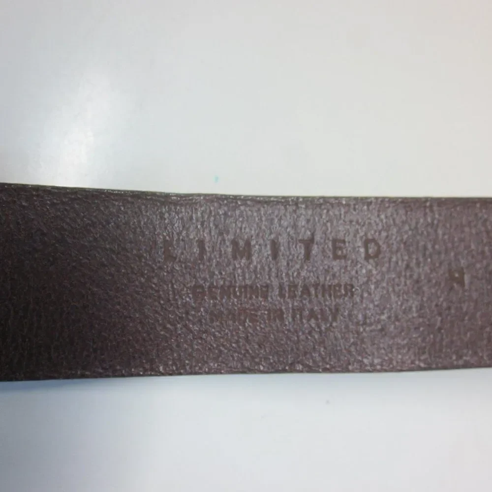 Vintage Belt The Limited Rustic Brown Leather Strap Womens Size M 30-34